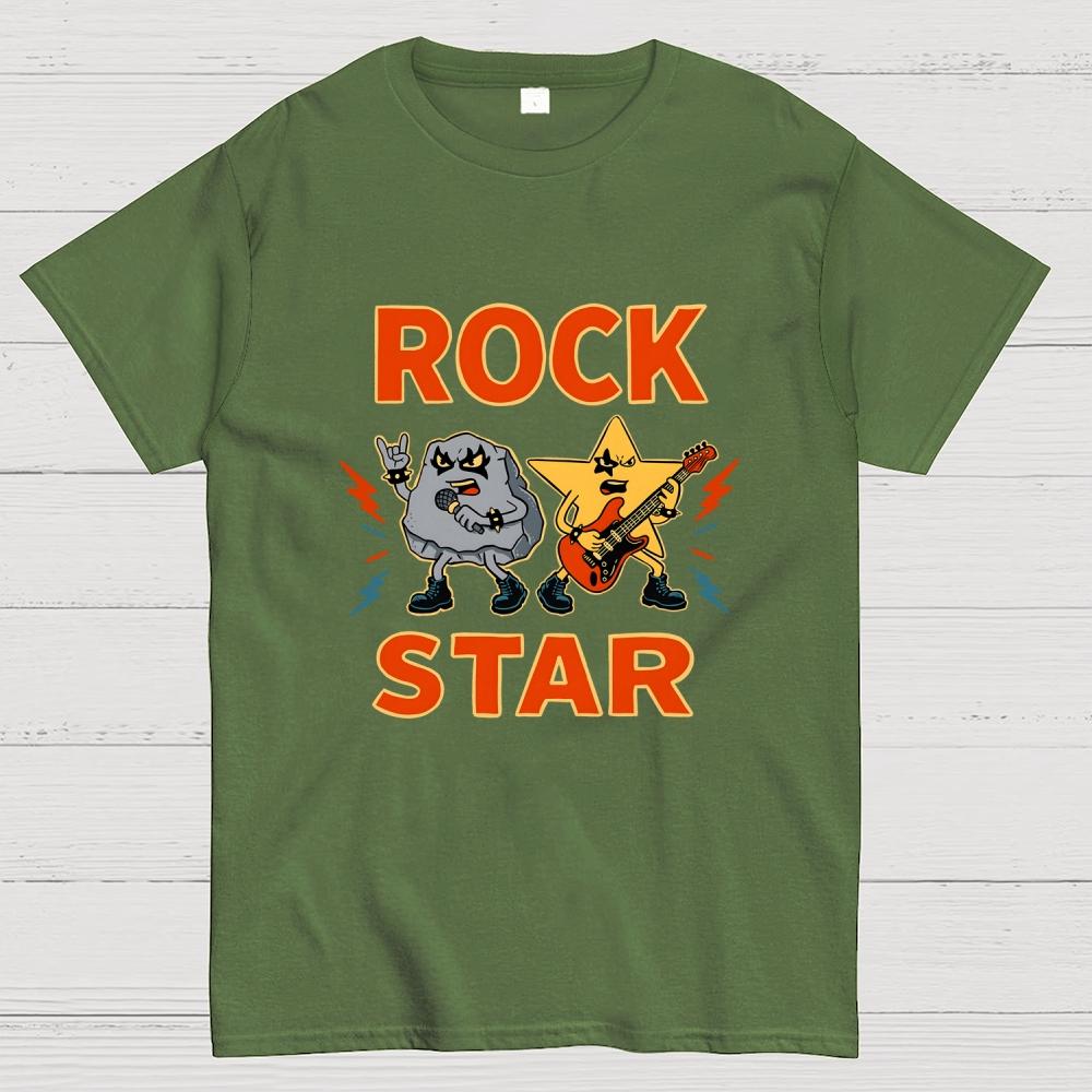 Rock Star Cotton Casual Cool Loose T-Shirt