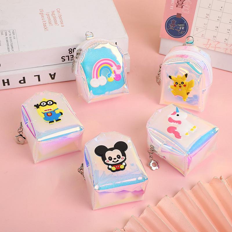 Korean-Style Cute Cartoon Mini Coin Purse & Key Pendant