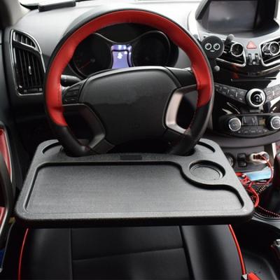 Auto Steering Wheel Tray Laptop Table Mount Food Stand Desk Holder Storage Pad