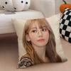 singer cute SSakura Miyawaki Cushion Cover Throw Pillow Cover Hidden Button Durable Polyester Chair Cushion