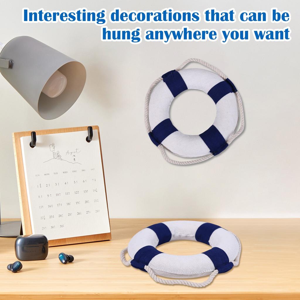 Mediterranean Wall Creative Decoration Lifebuoy Wall Hanging Wall Decoration Foam Swimming Ring