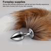 Yousheng Anal Plug Nice-looking Fluffy Metal Artificial Fox Tail Exotic Accessories Butt Plug Adult Product