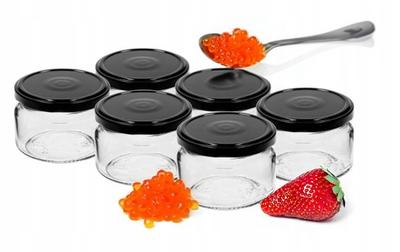 Jam Jars with Lids, 6 Pcs, 200 Ml