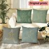 Minimalist Line Art Running Couple Throw Pillow Covers Pattern Cushion Cover Suitable for Sofa Bedroom Car Pillow Cover