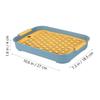 1Pcs Double-Layer Fruit Drain Tray Premium PP Plastic Dish Drainer for Kitchen Home Hotel Restaurant Use Cup Bowl Cutlery Filter