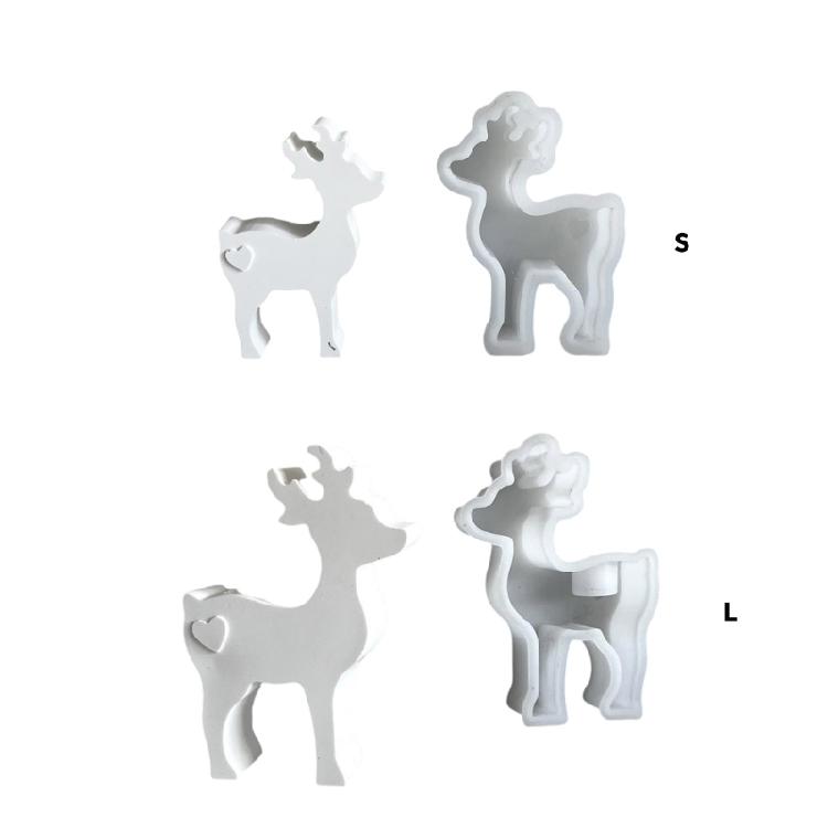 Mehrzweck Robuste Silikonformen für Hirsch Kerzenzubehör Tragbar für Kunst- und Bastelbedarf Liebhaber