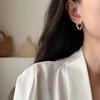 925 Sterling Silver Vintage Earrings For Women Trendy Simple Flower Shape Earring Jewelry Prevent Allergy Party Accessories
