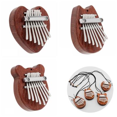 Міні 8 клавіш Kalimba Sapele Wood Thumb Piano Bear Heart Cat Shape Mbira Musical Tool