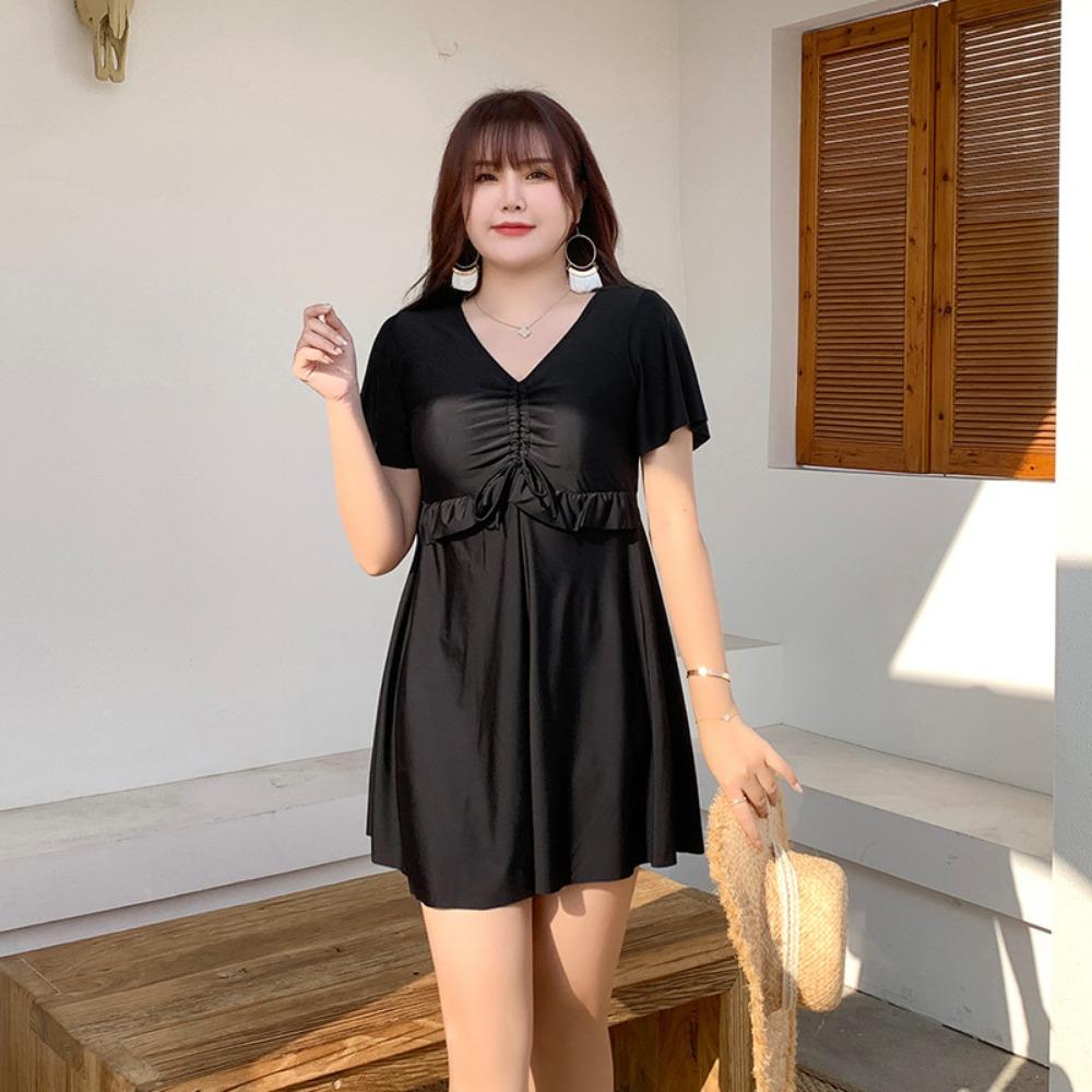 Large Size Swimsuit To Cover The Belly Increase The Belly To Cover The Belly Loose Long and Fat Swimsuit