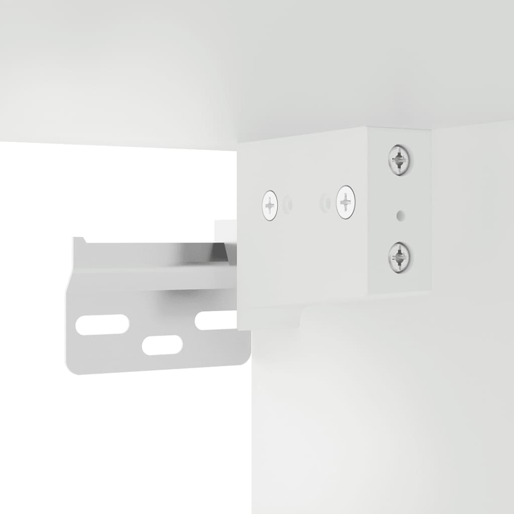 Wall Mounted TV Cabinet High Gloss White 40 X 34.5 X 100 Cm