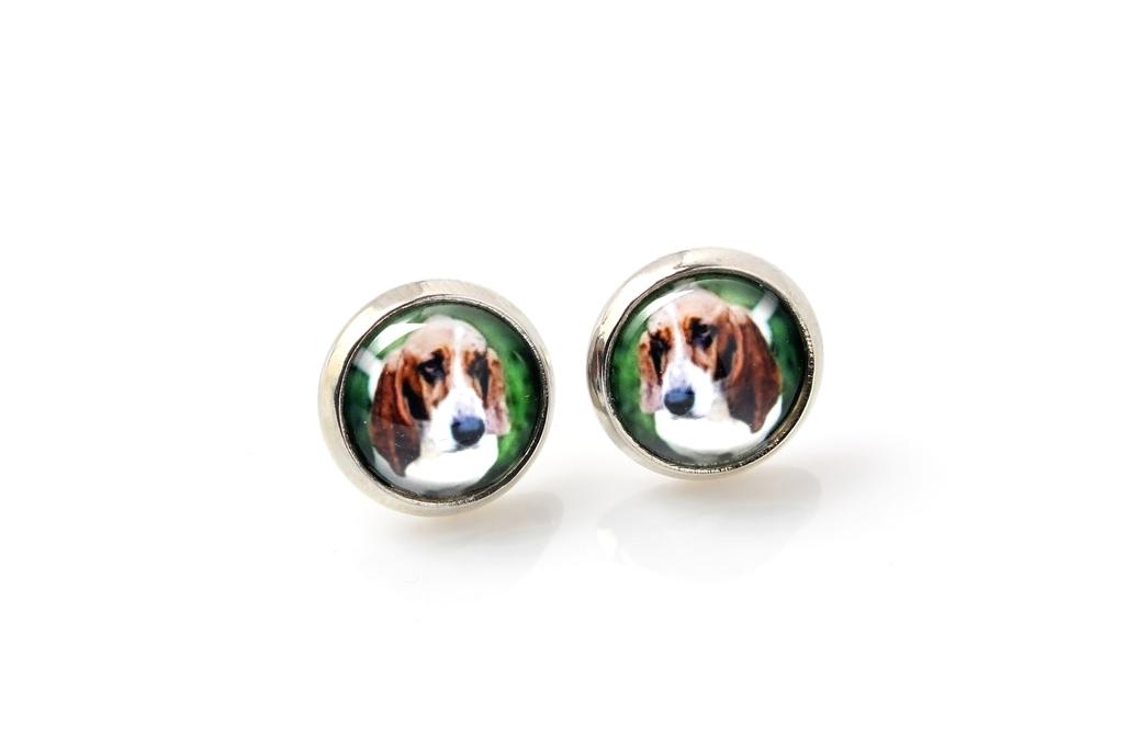 Basset Hound - earrings your photo handmade, own photo, jewelry from the Art.-Dog brand