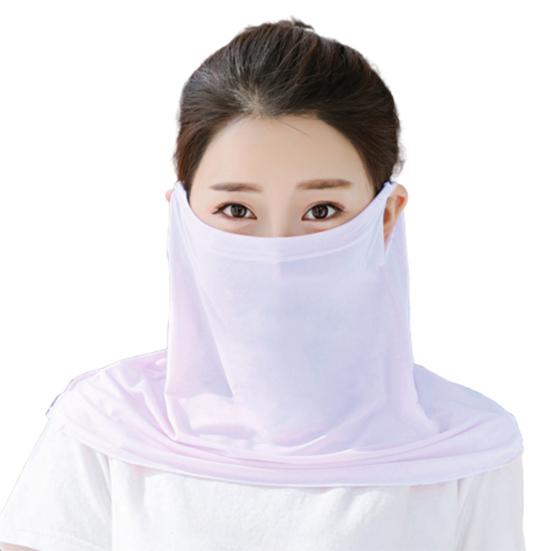 Damen Mode Mund-Nackenabdeckung Anti-UV Staubdicht Atmungsaktiv Outdoor Gesichtsschutz