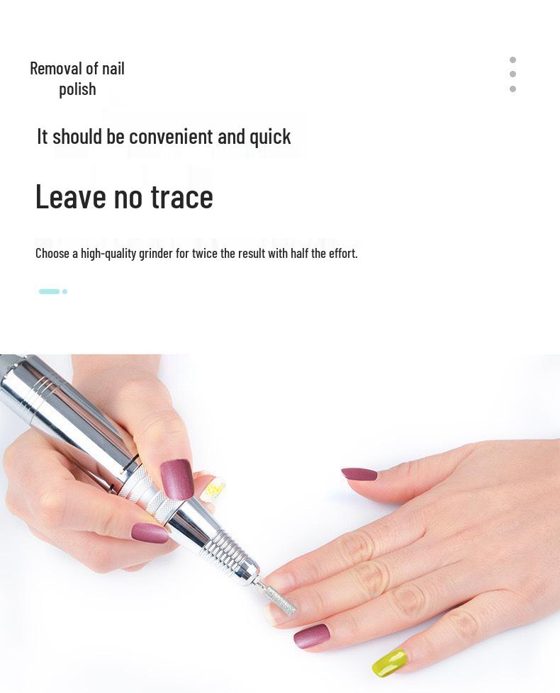 35000 RPM Electric Nail Polishing/Engraving Machine - Low Vibration & Noise for Home Use