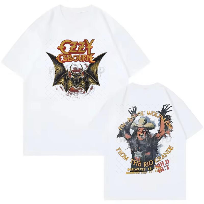 

Хэви-метал рок футболки Оззи Осборна для мужчин женщин летние футболки с коротким рукавом Оззи Осборн хип-хоп винтажные футболки мужские 4XL