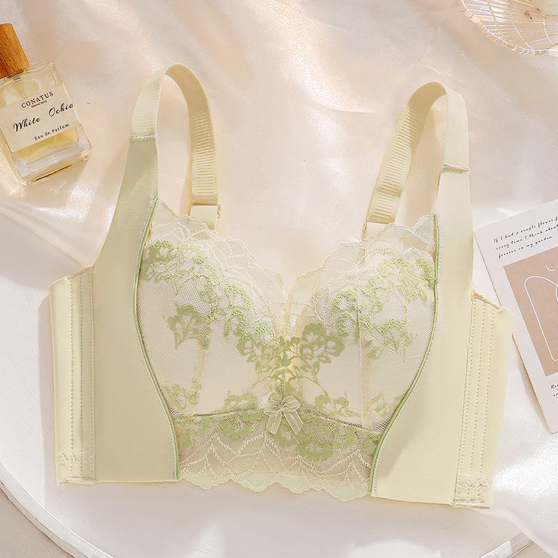 

Women s Lace Push-Up Bra: Anti-Sagging, Wire-Free, Breathable, Adjustable, Sexy, Small Chest Support 34/75AB