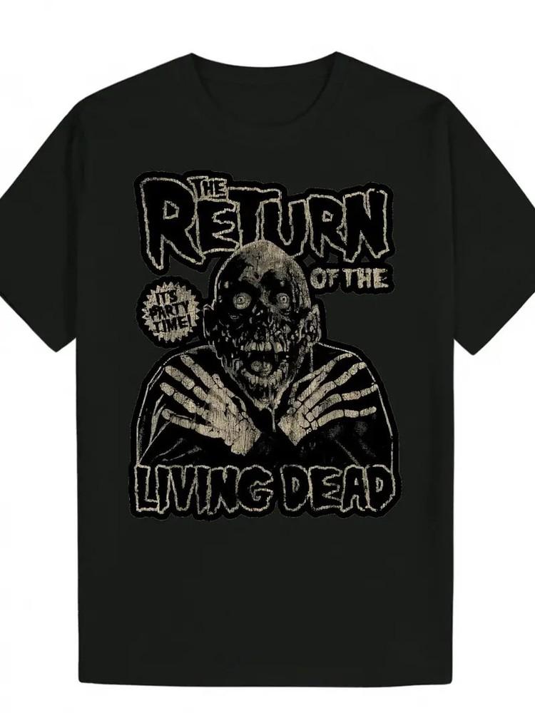 

Men S The Return of the Living Dead Graphic T-Shirt - Casual Crew Neck, Short M