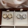 Light Luxury High-End Circle Earrings, Ear Buckles, Cold Wind Temperament Plain Circle Niche Design High-End Versatile Ear Jewelry