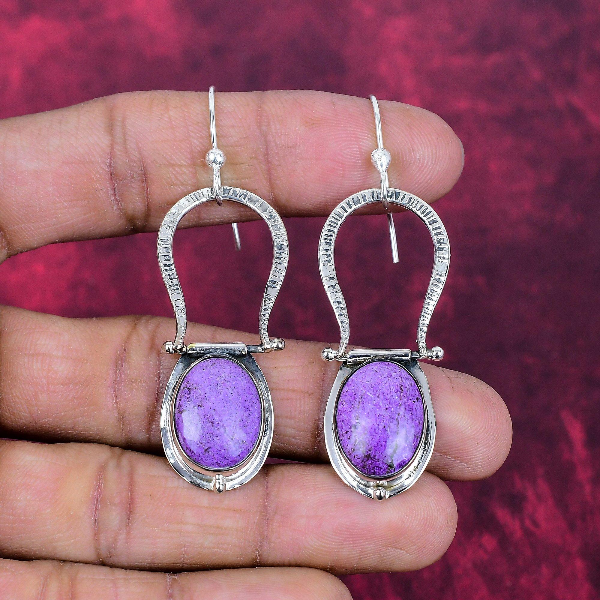 

Сережки з Балтійського бурштину, Ювелірні вироби з дорогоцінним камінням, Сережки ручної роботи з 925 проби стерлінгового срібла, Ювелірні вироби останнього дизайну 2.63 Inches