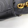 [Pre-Owned] Gucci GG Marmont Small Matelassé Shoulder Bag 'Black' - Good #YYN34G