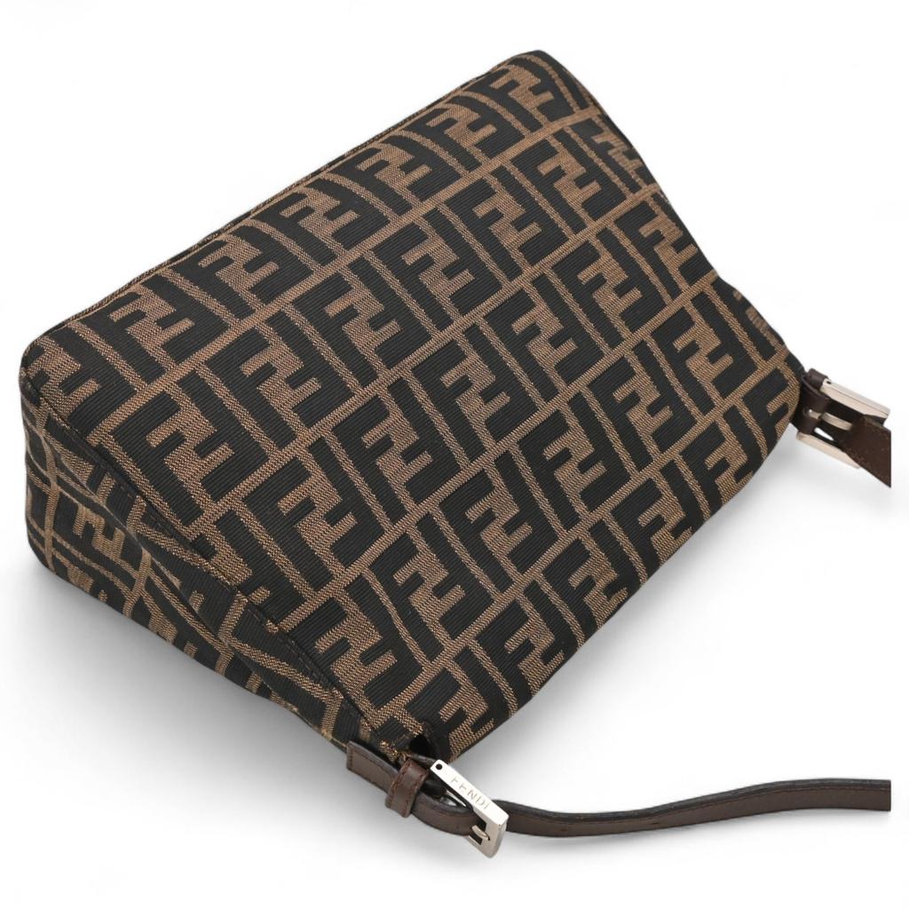 Auth FENDI Zucca Mamma Bucket Shoulder Bag Handbag Tote Bag Canvas 26424 Fe7872cc