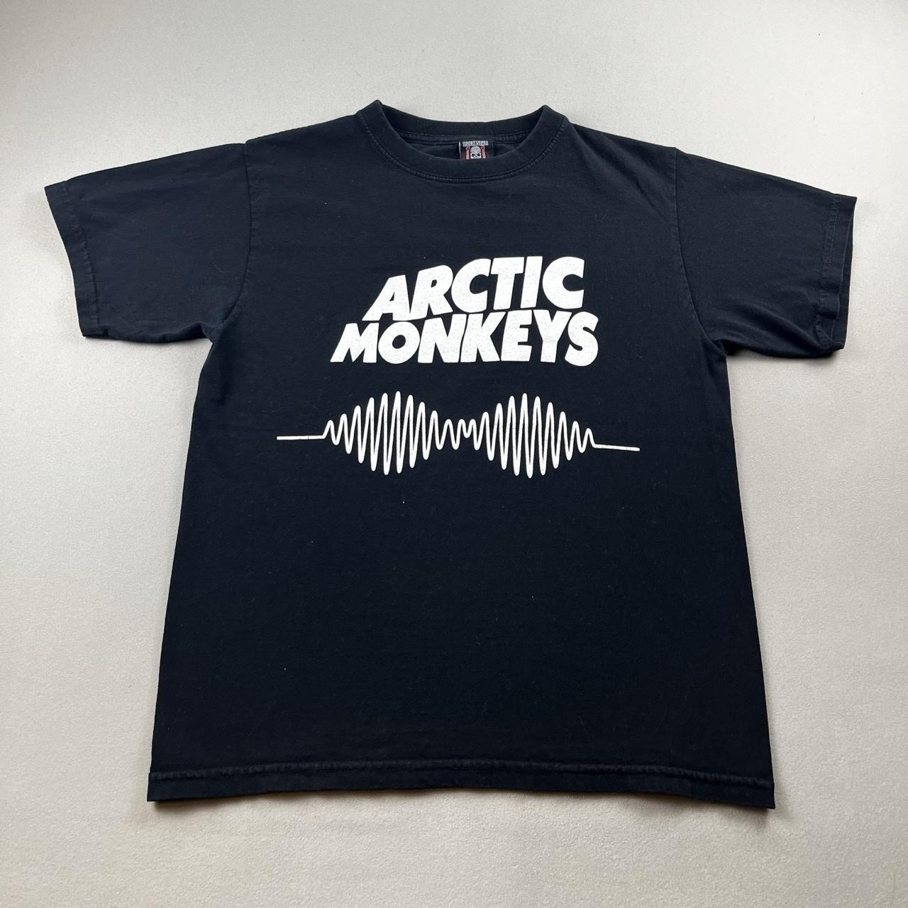 Arctic Monkeys T-Shirt Mens Small Black AM Wave Rock Band Music Concert Tour 3XL