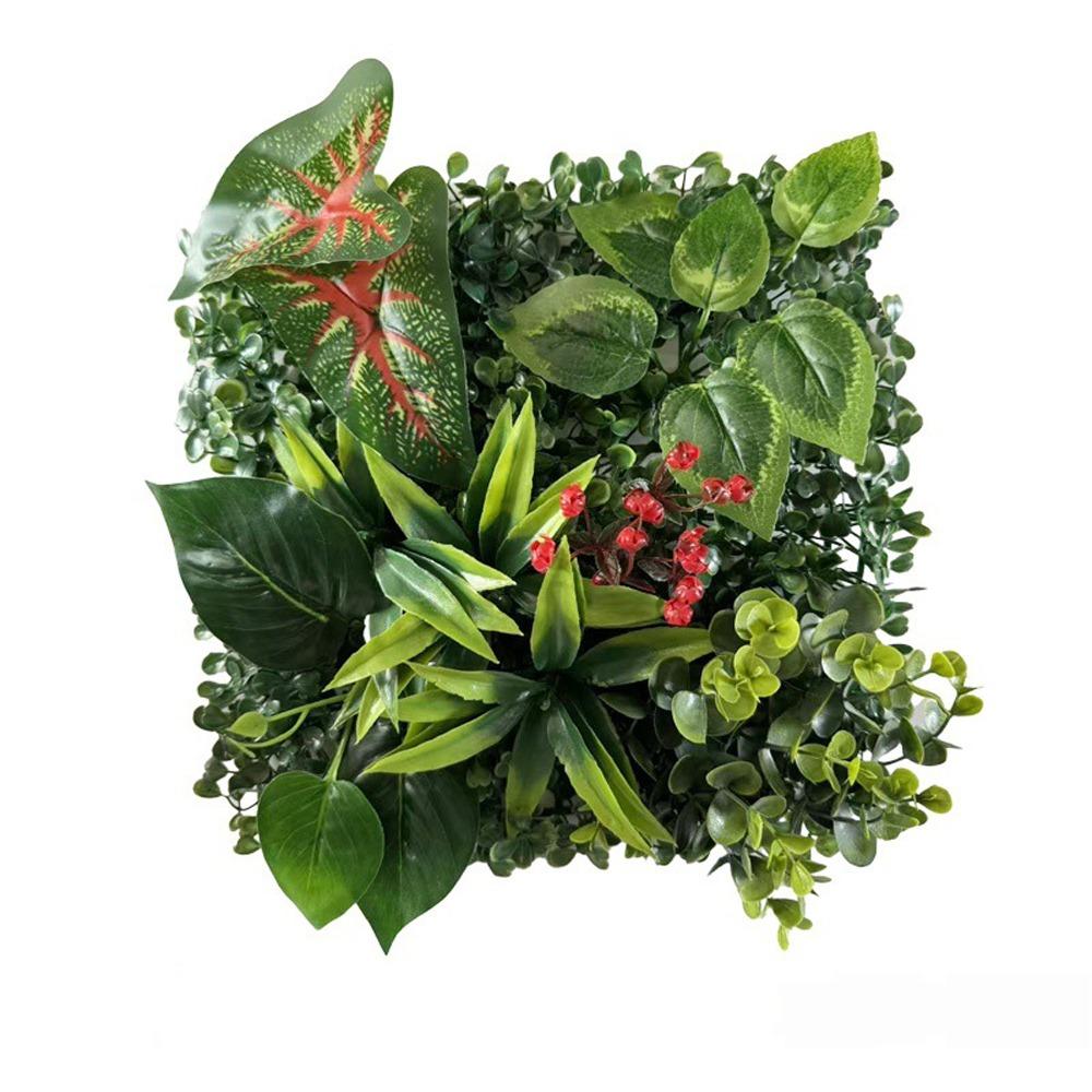 UV Protection Fake Green Grass Mat Lifelike Simulation Lawn Panels Indoor Outdoor Use