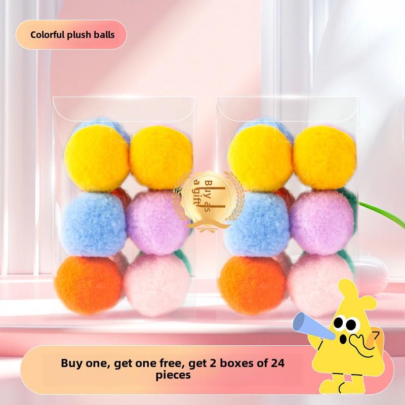 New Cat Toy Silent Ball Self-hi To Relieve Boredom Cat Cat Toy Plush Elastic Ball Bite-resistant Cat Teaser Stick Cat Supplies