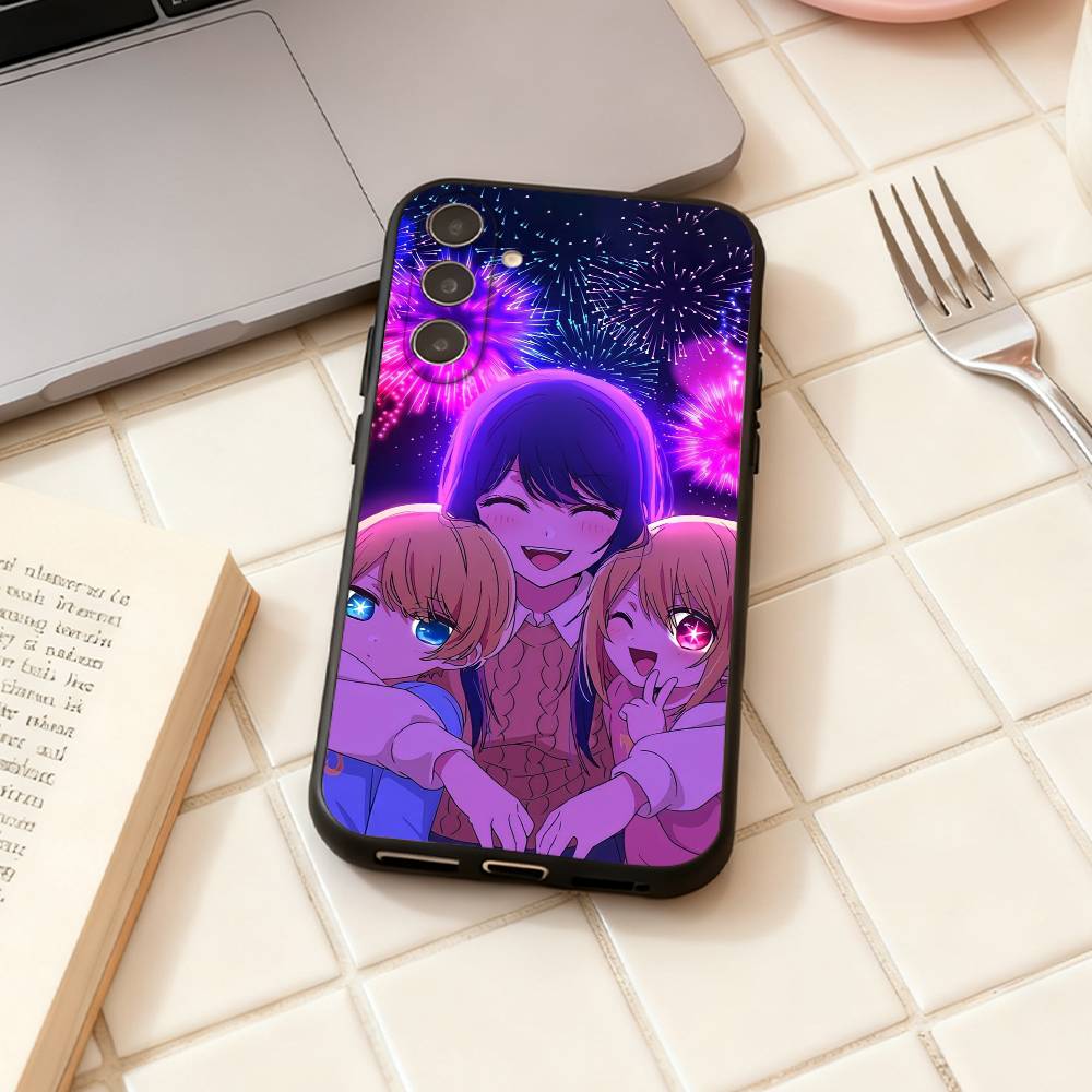Anime O-Oshi no ko  phone Case For Samsung Galaxy A73,A72,A71,A70,A53,A52,A51,Others Soft Black Shell