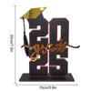 2025 Graduation Season Wooden Desktop Ornaments Creative Doctoral Hat 2025 Digital Wooden Decorations Graduation Party Supplies