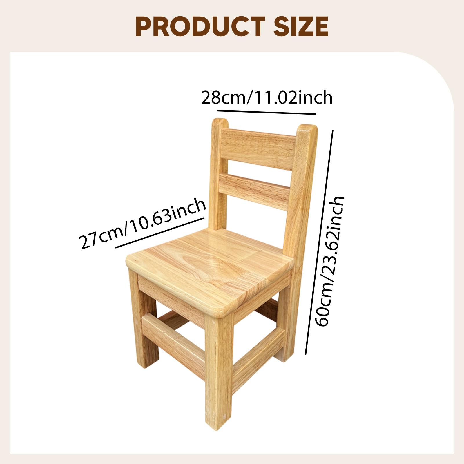 Wood Chair for Children Youth Ladderback