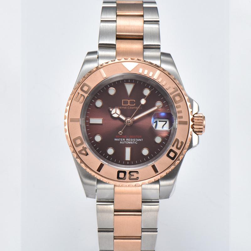 New Steel Belt Men s Mechanical Watch Fully Automatic Movement Fashion Business Waterproof Mechanical Watch High-end Men s Watch