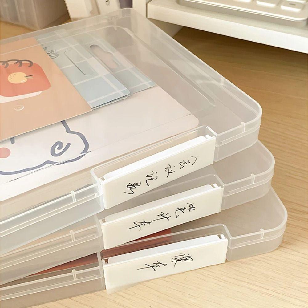 Portable Document Paper Plastic Puzzle Storage Holder Business Organizer File Storage Cases  Office