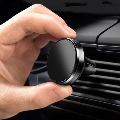 Універсальний круглий магнітний автомобільний тримач для мобільного телефону, вентиляційний отвір, підставка, кронштейн, аксесуари для телефонів
