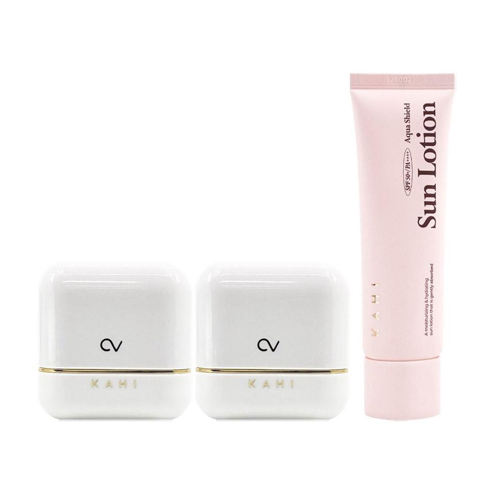 

KAHI Kahi Caviar Sun Stick 2 pcs + Aqua Shield Sun Lotion (Sunscreen) Kahi Caviar Sun Stick 2 + Aqua Sun Lotion