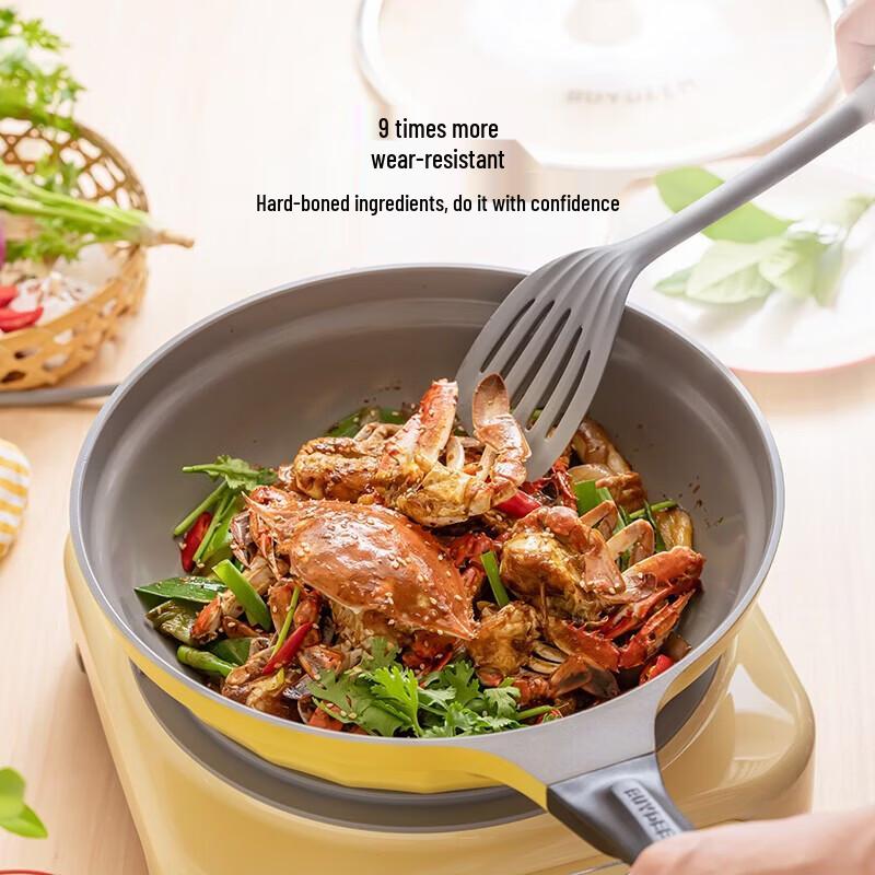 Casserole à lait antiadhésive série Lune en porcelaine Buydeem