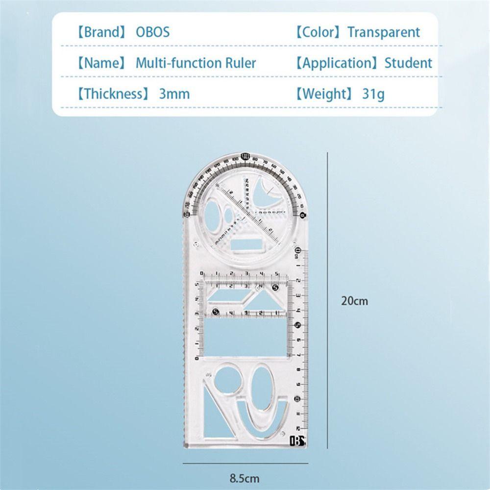 Kreslicí pravítka Geometrické pravítko Matematická kreslicí šablona Matematické pravítko Pro studenty