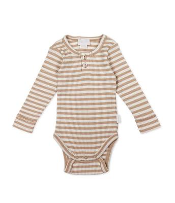 OC Border Langarm Bodysuit JBCO251168 Baby BEG 60 [Jamie Kay]