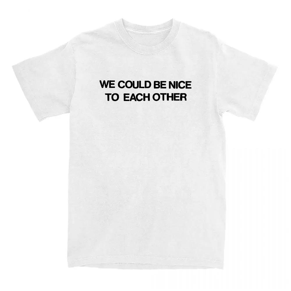 

NICE TO EACH OTHER TEE Singer Olivia Dean Printing T-shirt Loose Cotton Men T Shirt Streetwear Casual Graphic Tshirt Girls 4XL