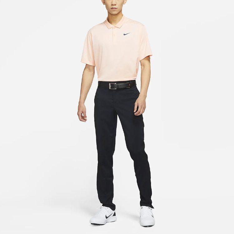 Nike Polo Shirts Men's Orange Pink Polo Collar Moderate Straight Fit DH0823-800