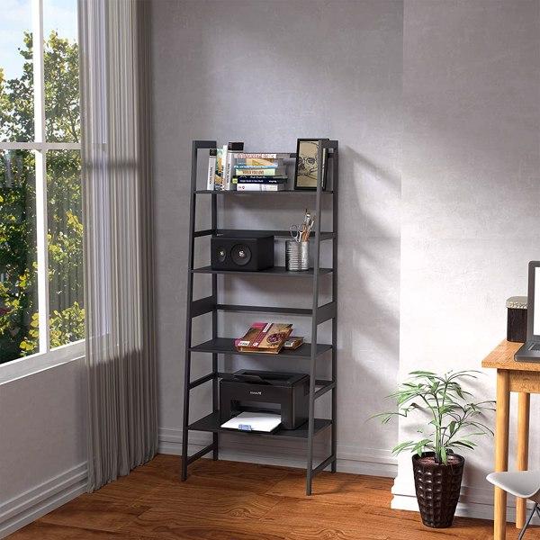 Book Shelf,Ladder Bookcase,4 Tier Tall Book Case for Bedroom,Living Room and Office