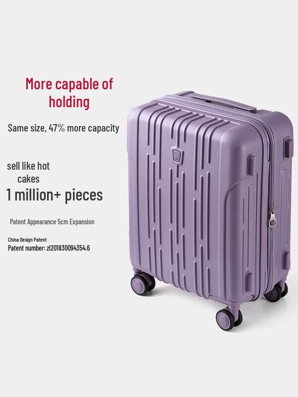 OIWAS 24-inch Hardshell Spinner Luggage with Charging Port