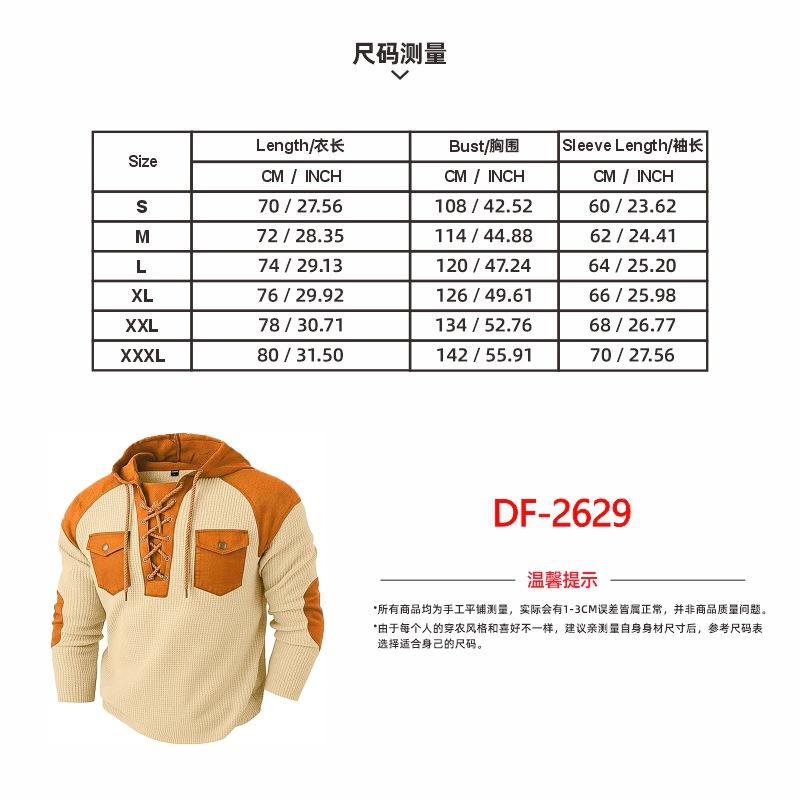 Men's Hoodie Sweatshirt Fall Winter New Casual Pullover with Drawstring Pockets Comfortable