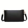 Flower Printed Crossbody Bag, Women's Multi Zipper Clutch Wallet, Fashion Shoulder Purses For Daily Use