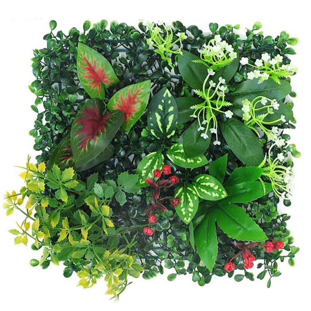 Plastic Artificial Plant Wall Green DIY Fake Green Grass Mat Eternal Life Plant Flower Wall Panel DIY Plant Panel Outdoor