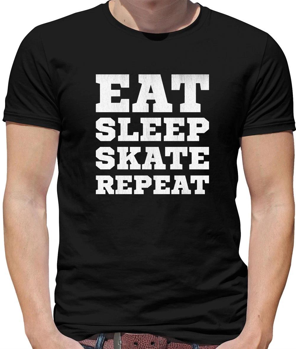 Eat Sleep Skate Repeat - Mens T-Shirt - Skate Board Skateboard Skating L