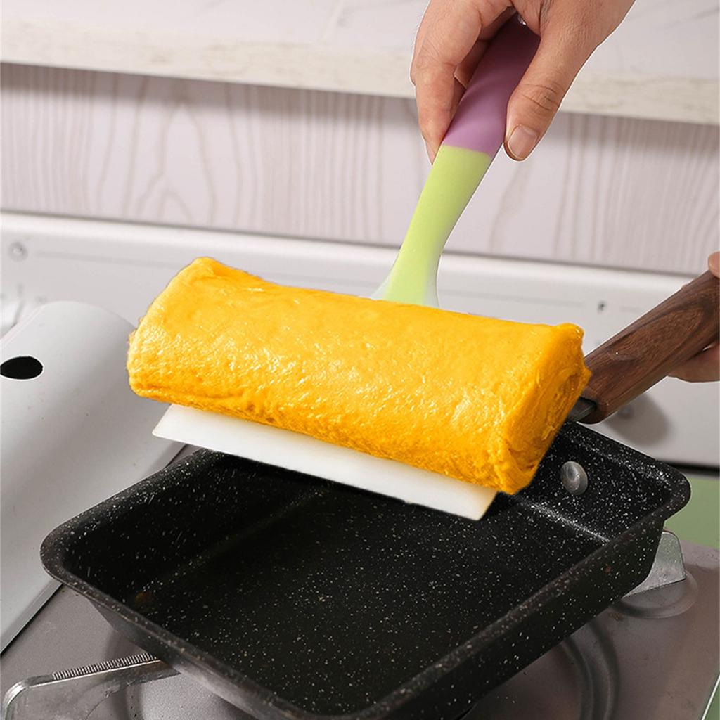 High Temperature Silicone Cooking Spatula Soft On Pans Frying Spatula Ideal for Non Stick Cookware and Outdoor BBQ
