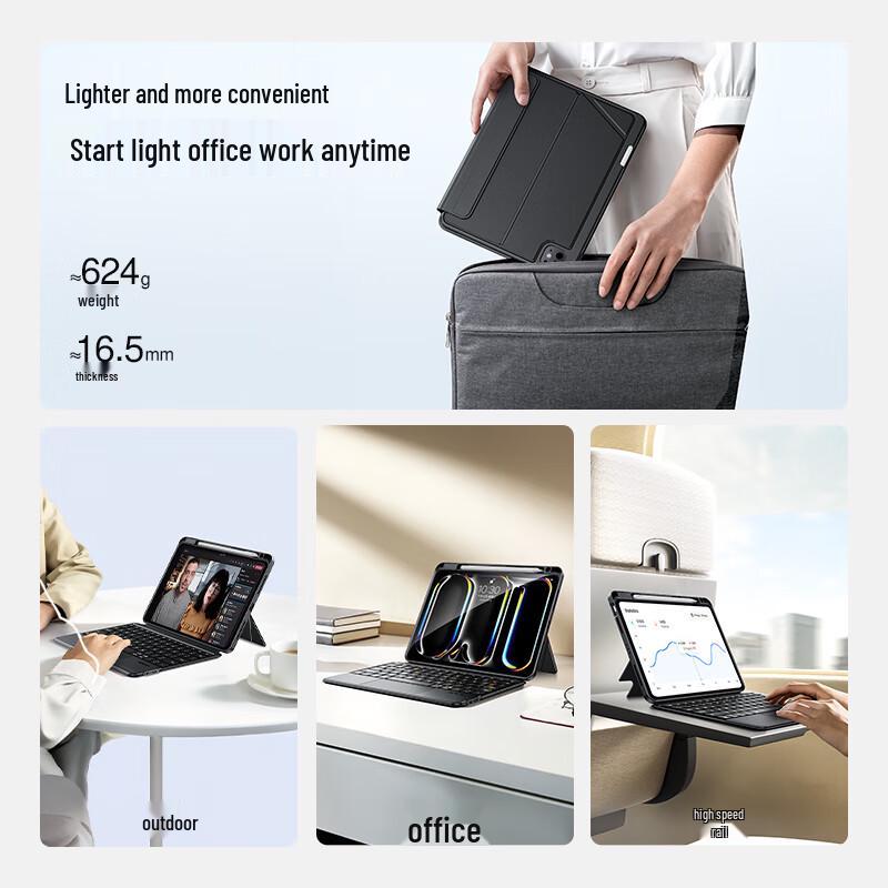 Shine Armor Detachable Magnetic Keyboard Case for iPad