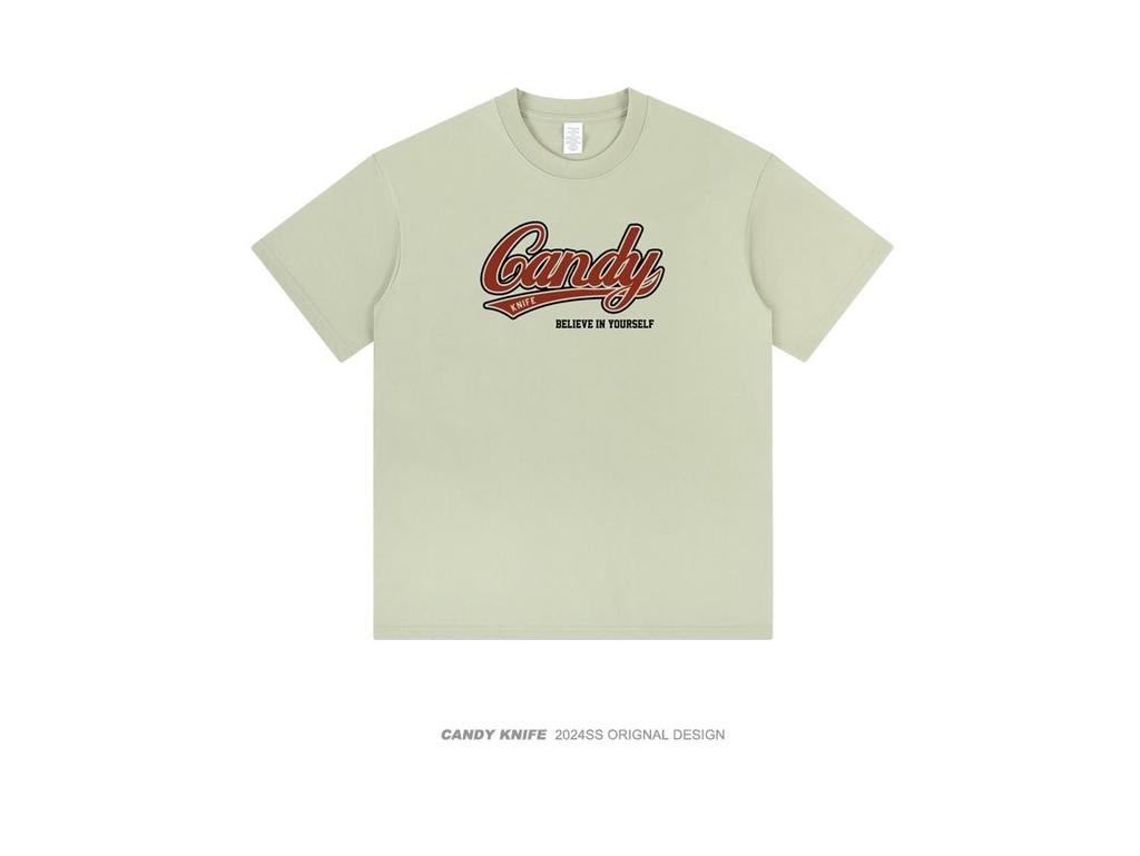Retro Vintage Unisex Pure Cotton Heavyweight Short Sleeve T-Shirt