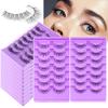 7 Pairs Of Little Devil False Eyelashes Transparent Thin Stem Barbie Tufted Comic Eyelashes Sun Flower Fairy False Eyelashes