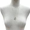 Great HERMES Necklace Chene Dunkle Anchene PM Silver 925 Women Used